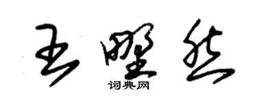 朱錫榮王野然草書個性簽名怎么寫