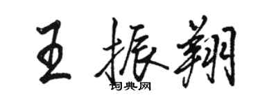 駱恆光王振翔行書個性簽名怎么寫