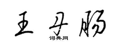梁錦英王丹腸草書個性簽名怎么寫