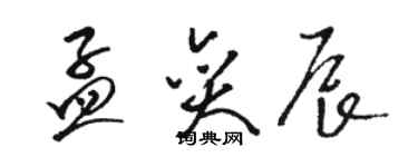 駱恆光孟奕辰草書個性簽名怎么寫