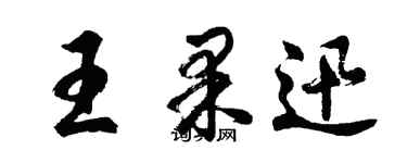 胡問遂王果迅行書個性簽名怎么寫