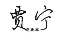 駱恆光賈寧行書個性簽名怎么寫