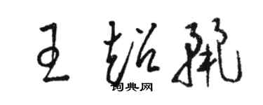 駱恆光王超麗草書個性簽名怎么寫