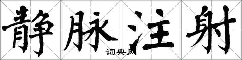 翁闓運靜脈注射楷書怎么寫