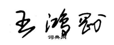 朱錫榮王鴻剛草書個性簽名怎么寫