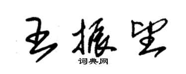 朱錫榮王振望草書個性簽名怎么寫