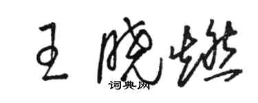 駱恆光王曉燃草書個性簽名怎么寫