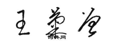 駱恆光王菊曾草書個性簽名怎么寫