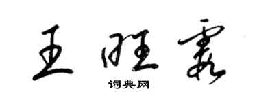 梁錦英王旺霞草書個性簽名怎么寫