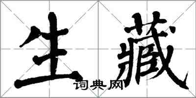 翁闓運生藏楷書怎么寫