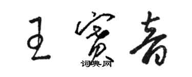 駱恆光王賽音草書個性簽名怎么寫