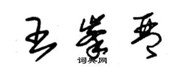 朱錫榮王峰琴草書個性簽名怎么寫