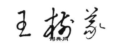 駱恆光王樹義草書個性簽名怎么寫