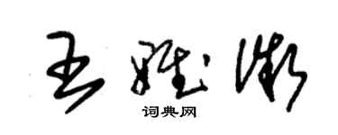 朱錫榮王雅微草書個性簽名怎么寫