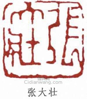 “張大壯”篆刻印章