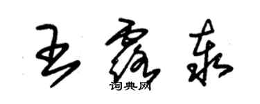 朱錫榮王露泰草書個性簽名怎么寫