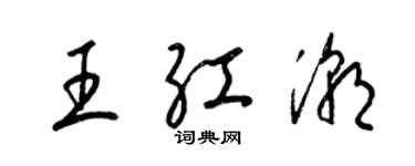 梁錦英王紅潮草書個性簽名怎么寫