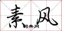 荊霄鵬素風行書怎么寫