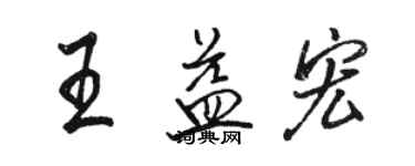 駱恆光王益宏行書個性簽名怎么寫