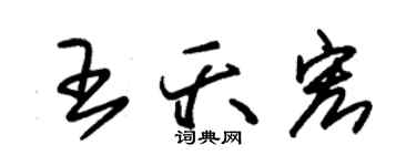 朱錫榮王夭宏草書個性簽名怎么寫