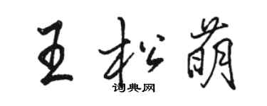 駱恆光王松萌行書個性簽名怎么寫