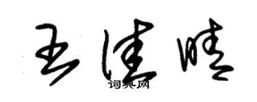 朱錫榮王佳晴草書個性簽名怎么寫
