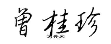 王正良曾桂珍行書個性簽名怎么寫