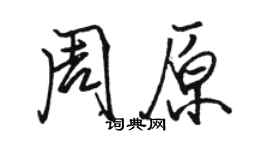 駱恆光周原行書個性簽名怎么寫