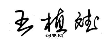 朱錫榮王植斌草書個性簽名怎么寫