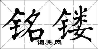 翁闓運銘鏤楷書怎么寫