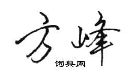 駱恆光方峰行書個性簽名怎么寫