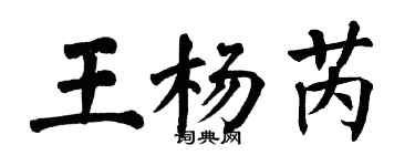 翁闓運王楊芮楷書個性簽名怎么寫