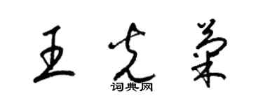 梁錦英王光菊草書個性簽名怎么寫