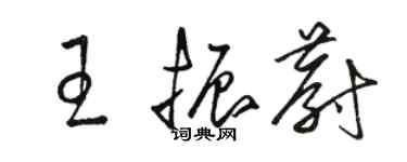 駱恆光王振蔚草書個性簽名怎么寫