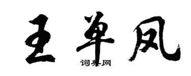 胡問遂王單鳳行書個性簽名怎么寫