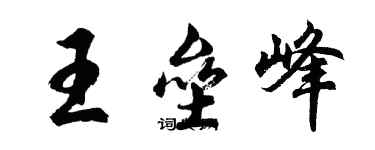胡問遂王壘峰行書個性簽名怎么寫