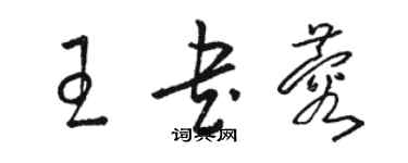 駱恆光王書蓉草書個性簽名怎么寫