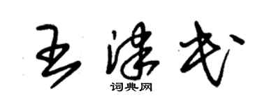 朱錫榮王津民草書個性簽名怎么寫