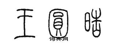 陳墨王圓皓篆書個性簽名怎么寫