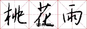 桃花雨怎么寫好看