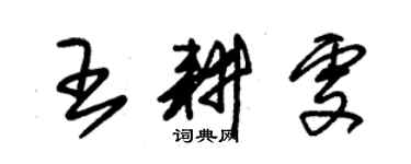 朱錫榮王耕雯草書個性簽名怎么寫