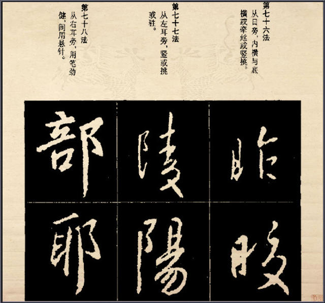 王羲之行書結構92法