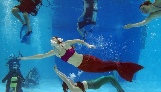 國外有一所學校專門訓練美人魚