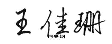 駱恆光王佳珊行書個性簽名怎么寫