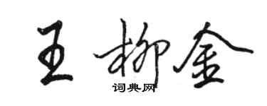 駱恆光王柳金行書個性簽名怎么寫