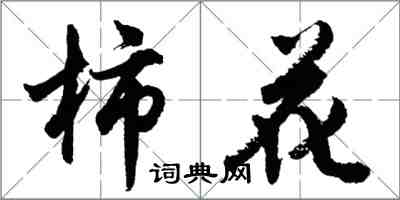 胡問遂柿花行書怎么寫