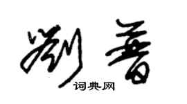 朱錫榮劉普草書個性簽名怎么寫