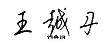 梁錦英王越丹草書個性簽名怎么寫