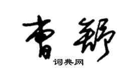 朱錫榮曹舒草書個性簽名怎么寫