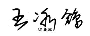 朱錫榮王冰鴿草書個性簽名怎么寫